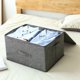 thumbnail image 3 of Matsuzay Caja de almacenamiento de ropa para dormitorio Almacenamiento y organización del hogar Café, 38*26*15 CM S Matsuzay HA077426-05, 3 of 6