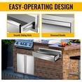thumbnail image 5 of Outdoor Kitchen Single Drawer 30" W x 6.5" H x 23" D Inch Stainless Steel Flush Mount BBQ for Outdoor Kitchen Island, or Patio Grill Station, 5 of 14
