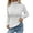 White, variant on Women's Lined Long Sleeve Pullover Turtleneck Sweater 2025 Fall Winter Fashion(Color:Coffee,Size:L)