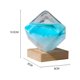 thumbnail image 4 of Storm Glass Weather Forecaster, Crystal Water Cube Weather Station Cloud With Wooden Base, Weather Forecast Bottle Creative Desktop Glass Decor For, 4 of 4