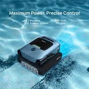(2026 Upgrade) Beatbot A100 Pro Pool Robot Vacuum, 5-in-1 Cleaning with Smart Surface Parking, Clarifies & Skims Water, Ideal for Inground Pools up to 3,299 Sq.ft - Ice Blue