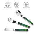thumbnail image 3 of Picia Pikmin Pattern Toddler Utensils, Children's Knife, Fork And Spoon Set,Kids Silverware Set with Handle, 430 Stainless Steel, 3 of 8