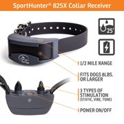 SportDOG Brand SportHunter 825X Static Collar - Remote Trainer with 1/2 Mile Range Waterproof, Rechargeable Dog Training Collar with Static, Vibrate, and Tone