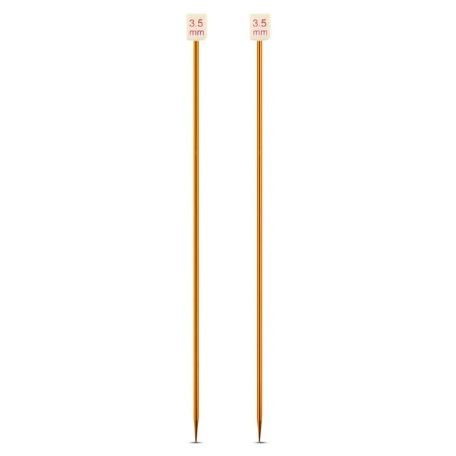 Maytalsory Color Random Single Pointed Knitting Needles Weaving Needle Handknitting Tool Needleworking Equipment Household Supplies 3.5mm 1Set