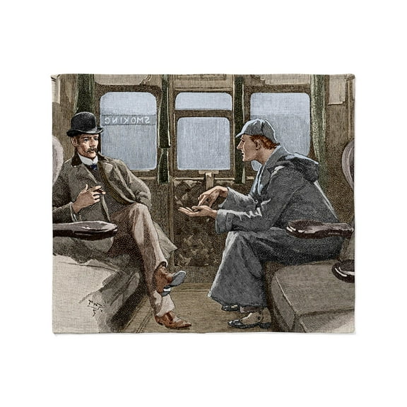CafePress - Sherlock Holmes And Dr. Watson Throw Blanket - Soft Fleece Throw Blanket, 50"x60" for All Ages