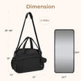 thumbnail image 3 of Bolsa de pañales Telena Travel Crossbody de gran capacidad negra, 3 of 9