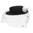 thumbnail image 2 of Sombrero de iglesia para mujer, sombrero de gasa de ala ancha, sombrero de ala ancha, sombrero de gasa decorativo para mujer, 2 of 6