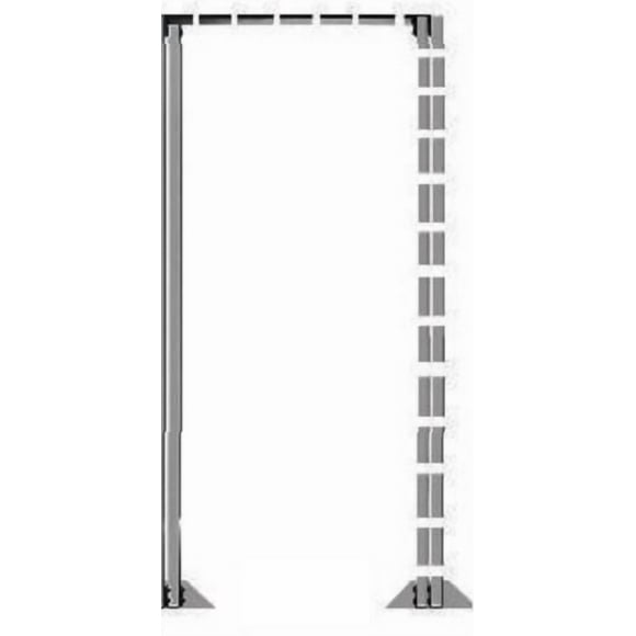 Rolacase Système de Rangement pour Van Étagère Support RSEFR/HD/80/2006 Série 8; Hauteur 79 Pouces x Largeur 34 Pouces; avec Cadre d'Extension Robuste à Double Poteau