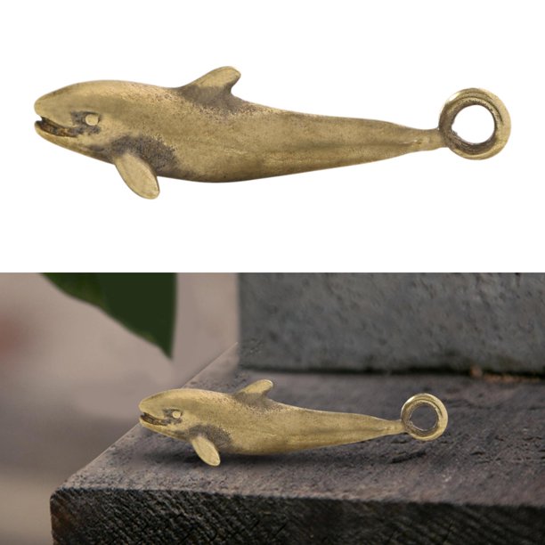 Llavero de latón con colgante en miniatura, bolsa de regalo creativa, adorno colgante, estatua, minifigura para coche, bolso colgante para hombre y
