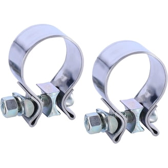 2 Fascette Stringitubo Per Scarico 4 Pollici, Acciaio Inox 201, Larghezza 31mm, Ssnpower718