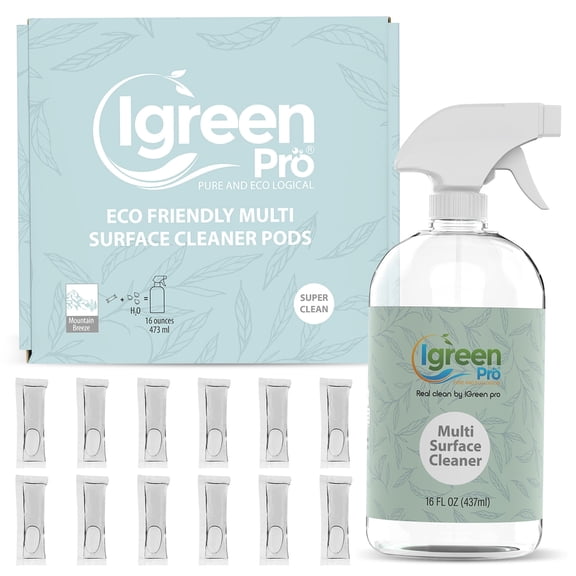 IGreen Pro Multi Surface Cleaner In Water Soluble Packs or Pods