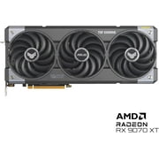 TUF AMD Radeon RX 9070 XT Graphic Card - 16 GB GDDR6 - 7680 x 4320 - 2.54 GHz Game Clock - 3.08 GHz Boost Clock - 256 bit Bus Width - PCI Express 5.0 - DisplayPort - 3 x DisplayPort - HDMI - VGA