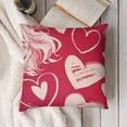 thumbnail image 3 of Valentines Day Pillow Cover ,White Decorations Holiday Farmhouse Decorative Pillow Case Decor for Sofa Couch, 3 of 5