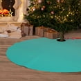 thumbnail image 2 of Cauagu 30" Christmas Tree Skirt Turquoise Glitter Pattern Christmas Tree Decorations Tree Mat for Xmas Decorations Occasion Holiday Home Decor -30", 2 of 7