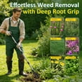 thumbnail image 5 of BSHAPPLUS® Stand Up Weed Puller Tool, 59" Adjustable Long Handle Heavy Duty Steel Weeder with 4 Claw Root Remover, No Bending Back Pain Relief Weed Removal Tool for Lawn Garden Seniors, 5 of 8