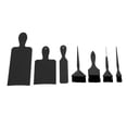 thumbnail image 1 of Hair Highlighting Board and Brush Set Professional Hair Dye Tools, ABS Material, 3pcs Highlight Paddle, 4pcs Color Applying Brush, Easy to Use, for Salon, 1 of 7