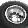 thumbnail image 6 of 2pcs 5'' Go Kart Tires and Wheels Front 10x4.50-5 Slick Tires Rim, 10x4.50x5 Tubeless Racer Tire Smooth Tread Tires with 17T Wheel Hubs for Racing Drift Cart Quad ATV Drift Trike Mowers, 6 of 9