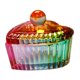 thumbnail image 4 of Herramientas de cristalería Bowl con tapa, vaso de vidrio para el cuidado de uñas, herramientas de cuidado de manicura, líquido acrílico, polvo , Corazón Corazón rayado, 4 of 8