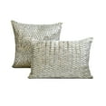 thumbnail image 5 of The HomeCentric Decorative Throw Pillow cover Silver & Clear 14"x14" (35x35 cm) Art Silk Crystals, Rhinestone, Handmade Cushion Covers For Sofa Chouch, living, Bed Room, Striped - Diamond Brilliance, 5 of 7