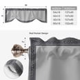 thumbnail image 6 of Black Retro Greek Key Tie Up Valance Curtains for Windows, Kitchen Curtains Window Treatments, Gray Greece Ancient Farmhouse Geo Short Window Shades Valances for Bedroom Bathroom Cafe 42"x18", 6 of 8
