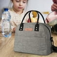 thumbnail image 3 of Guanhe Travel Lunch Bags, Large Capacity Picnic Basket Reusable Insulated Cooler Lunch Container, 3 of 4