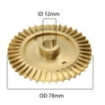 thumbnail image 1 of Brass Water Pump Impellers self-priming pump double-sided copper pump impeller, 1 of 9