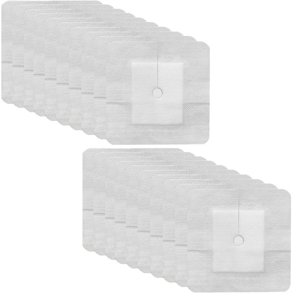 Split Drain Adhesive Bandages 4" x 4", 20Pcs PD Catheter Feeding Tube Pads G Tube Covers Foley Tubing Stabilization Device, Peritoneal Dialysis Accessories Catheter Patch Supplies