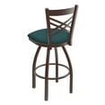 thumbnail image 2 of 820 Catalina 25" Swivel Counter Stool with Bronze Finish and Canter Saddle Seat, 2 of 3