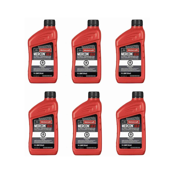 6 Quarts Auto. Trans. Fluid Genuine FORD Motorcraft MERCON ULV MPN #XT ...