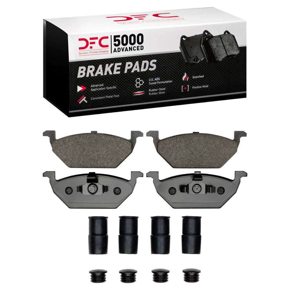 Dynamic Friction Company 1551-0768-01 DFC 5000 Advanced Brake Pads - Ceramic and Hardware Kit - OE