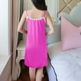 thumbnail image 4 of LIaqionyy Women Mini Slip Sleepwear Spaghetti Strap Satin Nightgown Scoop Neck Babydoll Dress Chemise Nightwear, 4 of 5