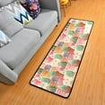 thumbnail image 3 of SKYSONIC 2X6 Feet Natural Succulent Cactus Runner Rug with Rubber Backing, Colorful Flowerpot Non Slip Entryway Rug Runner Washable Soft Area Rug Carpet for Hallway Bedroom Kitchen Decor, 3 of 6