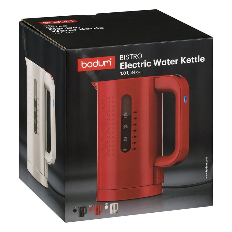 Bodum Bistro Electric Water Kettle Red 0.5 Liter - British Isles