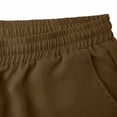 thumbnail image 7 of ctdiral Mens Linen Casual Shorts Elastic Waisted Drawstring Beach Shorts Solid Color Loose Fit Cargo Shorts Multi Pockets Lounge Shorts, 7 of 7