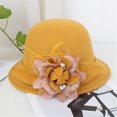thumbnail image 2 of Clearance! Fdelink Women Fashion Beret French Style Painter Hat Cap Vintage Warm Party Top Hat, Fashion Hat (Yellow), 2 of 2