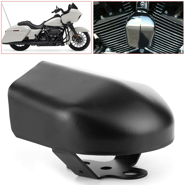 Motorcycle Horn Cover, Horn Cover Replacement, Horn Cover For Touring, Black Steel Horn Cover Motorcycle Accessories Fit For Touring Models With Stock Horns 1993-2018