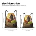 thumbnail image 2 of Wukai Country Farm Morning Rooster Drawstring Backpack Bag Sport Gym Sackpack Large Size String Backpack Cinch for Women Men-Small, 2 of 6