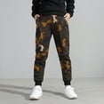 thumbnail image 2 of GBSYEWXS Teen Boys Sweatpant Jogger Camouflage Print Outdoor Trendy Ankle Pants Yellow Size 5-6 Years, 2 of 9
