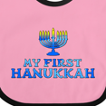 thumbnail image 4 of Inktastic My First Hanukkah with Menorah Boys or Girls Baby Bib, 4 of 4