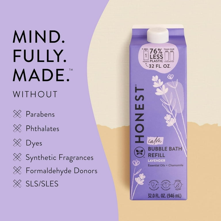 Honest Bubble Bath Refill, Lavender, 32 fl oz photo 2
