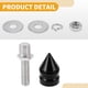 thumbnail image 5 of Tornillos de matrícula universales para motocicleta M6 de Unique Bargains, cubiertas de 45 mm, kit de tornos de matrícula antirrobo de aleación de aluminio negro, 4 piezas, 5 of 6