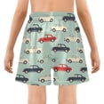 thumbnail image 5 of joogoo Retro Cars Boys Swim Trunks Beach Swimsuit Shorts Boxer 4T, 5 of 8