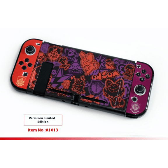 KIPLINK Nintendo Switch OLED Pokémon Scarlet & Violet Protective Case with Built-in Stand & Game Card Storage