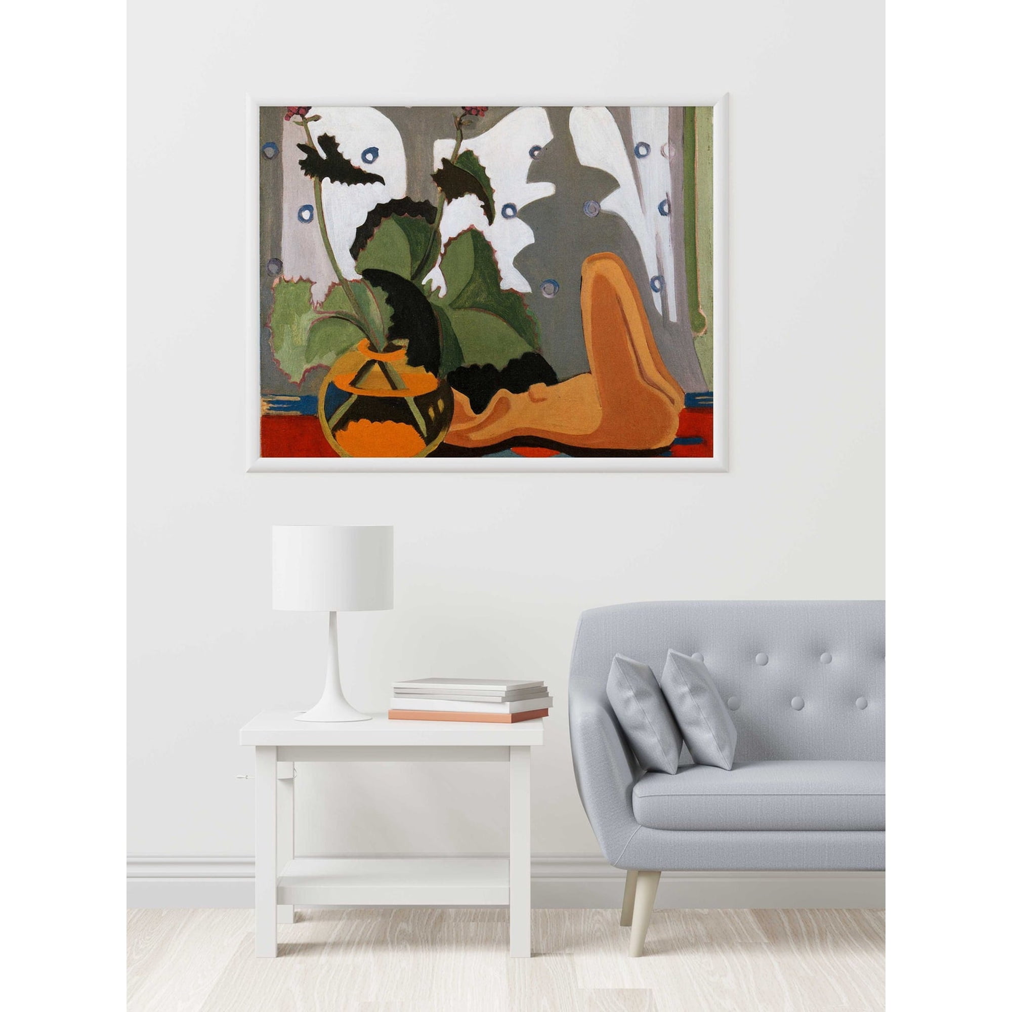 Ernst Ludwig Kirchner Still Life With Sculpture Modern Wall Art Print Modern Living Room And Office Decor