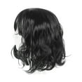 thumbnail image 4 of Unique Bargains Human Hair Wigs for Women 14" Curly Wig with Wig Cap Black, 4 of 8