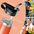 thumbnail image 6 of Costway 22 oz Double Wall Insulated Water Bottle Stainless Steel w/ 2 Lids & Straw, 6 of 10