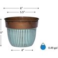 thumbnail image 2 of Bella Classic Planter,Stripes/Copper, 2 of 3