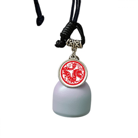Paper-cut Dragon Animal China Zodiac Art Wind Chimes Bell Car Pendant