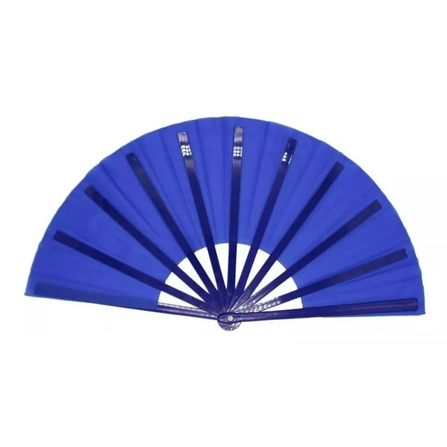 Abanico Pericón Grande Artístico, Muchos Colores, 3 Piezas Azul