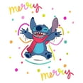 thumbnail image 2 of Girl's Lilo & Stitch Christmas Merry Merry  Graphic Tee White Large, 2 of 4